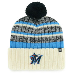 Miami Marlins '47 Tavern Cuffed Knit Hat with Pom Online