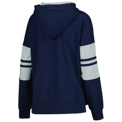Dallas Cowboys Starter Women's Bump And Run Long Sleeve Hoodie T-Shirt Navy - NFL