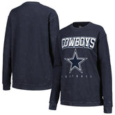 Dallas Cowboys G-III 4Her by Carl Banks Women's Comfy Cord Pullover Sweatshirt Navy - NFL