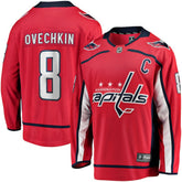 Alexander Ovechkin Washington Capitals Fanatics Captain Patch Home Breakaway Jersey Red