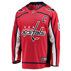 Alexander Ovechkin Washington Capitals Fanatics Captain Patch Home Breakaway Jersey Red