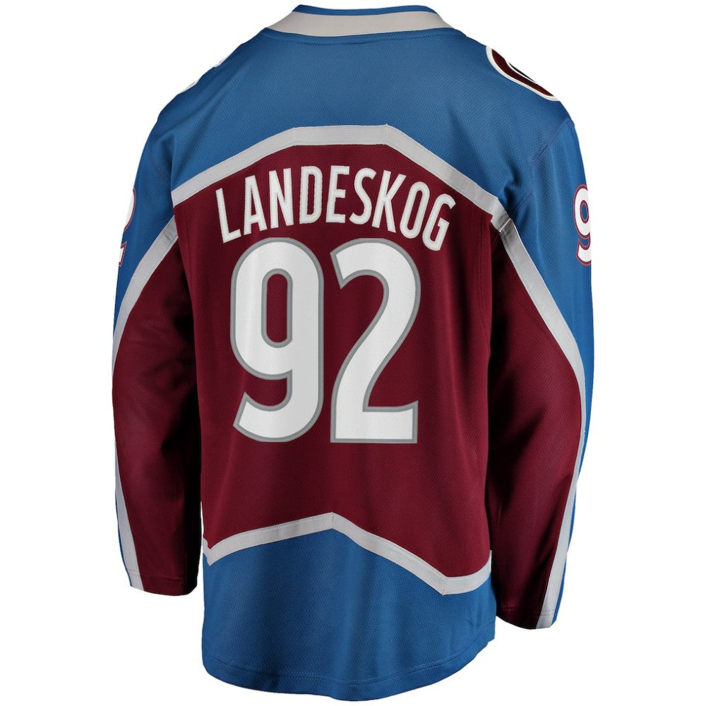 Gabriel Landeskog Colorado Avalanche Fanatics Captain Patch Home Breakaway Jersey - Burgundy | NHL Jerseys