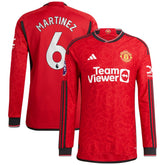 Adidas Lisandro Martínez Manchester United 2023/24 Home Long Sleeve Player Jerseys - Red