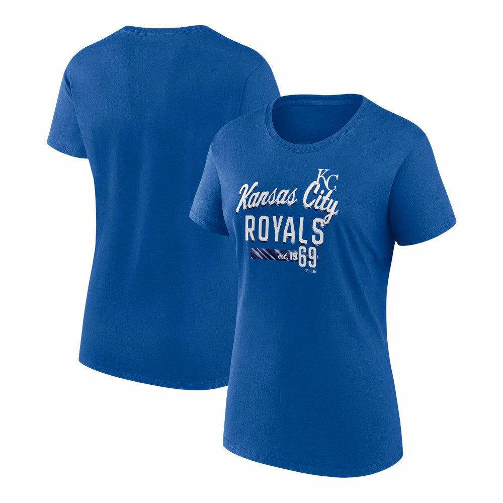 Kansas City Royals Fanatics Women's Logo Fitted T-Shirt On Sale