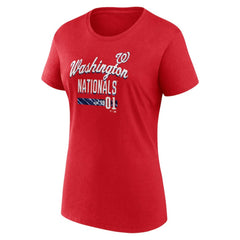 Washington Nationals Fanatics Women's Logo Fitted T-Shirt Sale