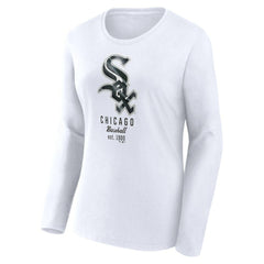 Chicago White Sox Fanatics Women's Lightweight Fitted Long Sleeve T-Shirt Clearance