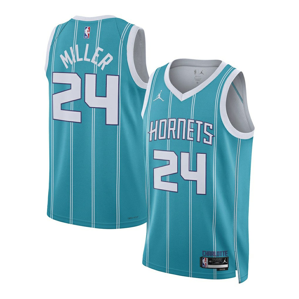 Nike - Brandon Miller Charlotte Hornets Unisex NBA Draft Swingman Jersey - Icon Edition - Teal