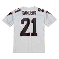 Deion Sanders Atlanta Falcons 1991 Authentic Throwback Retired Player Jersey White - Mitchell & Ness