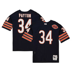 Walter Payton Chicago Bears 1983 Authentic Throwback Retired Player Jersey Navy - Mitchell & Ness