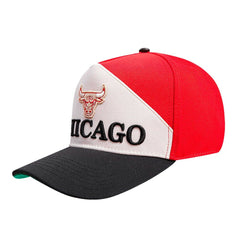 NBA - Chicago Bulls Pro Standard Pinch Chevron Adjustable Hat - Red/Black