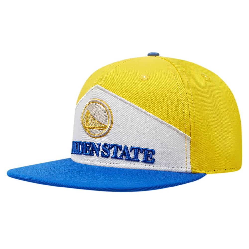 NBA - Golden State Warriors Pro Standard Pinch Chevron Adjustable Hat - Gold/Royal