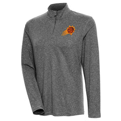 NBA - Phoenix Suns Antigua Women's Confront Quarter-Zip Pullover Top - Heather Black