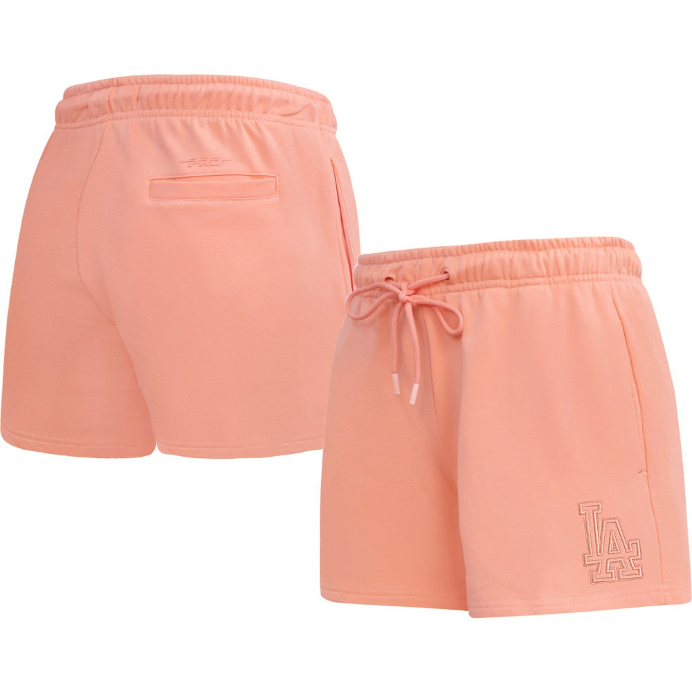Los Angeles Dodgers Pro Standard Women's Neutral Fleece Shorts for sale