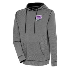 NBA - Sacramento Kings Antigua Axe Bunker Tri-Blend Pullover Hoodie - Black