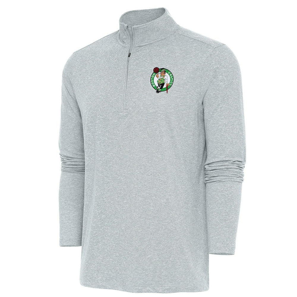 NBA - Boston Celtics Antigua Hunk Quarter-Zip Pullover Top - Heather Gray