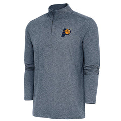 NBA - Indiana Pacers Antigua Hunk Quarter-Zip Pullover Top - Heather Navy