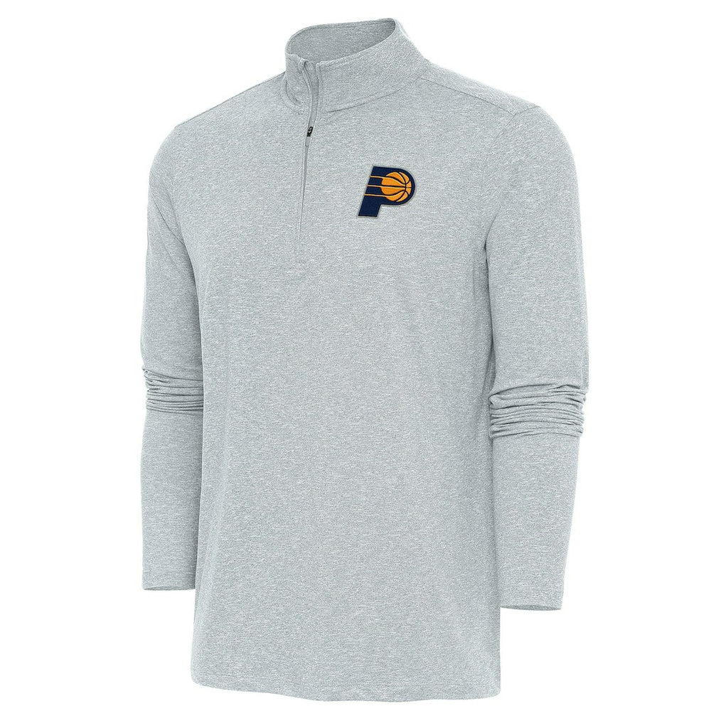 NBA - Indiana Pacers Antigua Hunk Quarter-Zip Pullover Top - Heather Gray