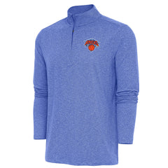 NBA - New York Knicks Antigua Hunk Quarter-Zip Pullover Top - Heather Royal