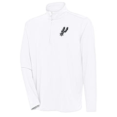 NBA - San Antonio Spurs Antigua Hunk Quarter-Zip Pullover Top - White