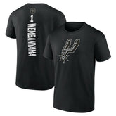 NBA - Victor Wembanyama San Antonio Spurs Playmaker Name & Number T-Shirt - Black