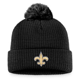 New Orleans Saints Women's Cuffed Knit Hat with Pom Black - Fanatics