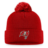 Tampa Bay Buccaneers Women's Cuffed Knit Hat with Pom Red - Fanatics
