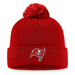Tampa Bay Buccaneers Women's Cuffed Knit Hat with Pom Red - Fanatics