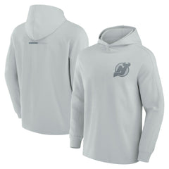 New Jersey Devils - Fanatics Elements Lightweight Tri-Blend Fleece Hoodie Gray