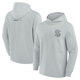 Seattle Kraken Fanatics Elements Lightweight Tri-Blend Fleece Hoodie Gray