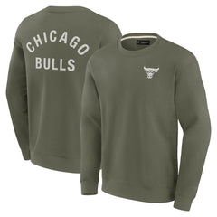 Fanatics - Chicago Bulls Unisex Elements Super Soft Fleece Pullover Sweatshirt - Olive