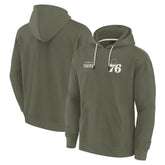 Fanatics - Philadelphia 76ers Unisex Elements Super Soft Fleece Pullover Hoodie - Olive