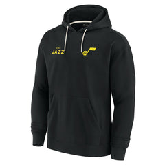 Fanatics - Utah Jazz Unisex Elements Super Soft Fleece Pullover Hoodie - Black