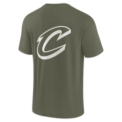 Fanatics - Cleveland Cavaliers Unisex Elements Super Soft Short Sleeve T-Shirt - Olive