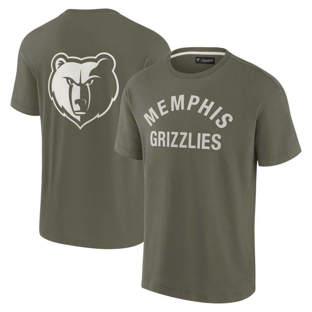 Fanatics - Memphis Grizzlies Unisex Elements Super Soft Short Sleeve T-Shirt - Olive