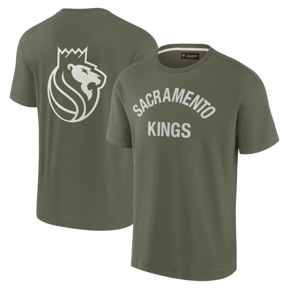 Fanatics - Sacramento Kings Unisex Elements Super Soft Short Sleeve T-Shirt - Olive