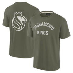 Fanatics - Sacramento Kings Unisex Elements Super Soft Short Sleeve T-Shirt - Olive
