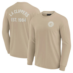 Fanatics - LA Clippers Unisex Elements Super Soft Long Sleeve T-Shirt - Khaki