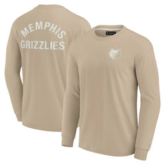 Fanatics - Memphis Grizzlies Unisex Elements Super Soft Long Sleeve T-Shirt - Khaki