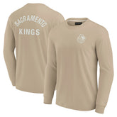 Fanatics - Sacramento Kings Unisex Elements Super Soft Long Sleeve T-Shirt - Khaki