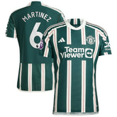 Adidas Lisandro Martínez Manchester United 2023/24 Away Player Jerseys - Green