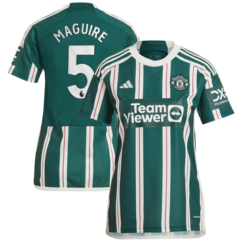 Adidas Harry Maguire Manchester United Women's 2023/24 Away Replica Player Jerseys - Green