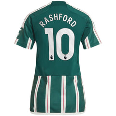Adidas Marcus Rashford Manchester United Women's 2023/24 Away Replica Player Jerseys - Green