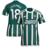 Adidas Casemiro Manchester United Women's 2023/24 Away Replica Player Jerseys - Green