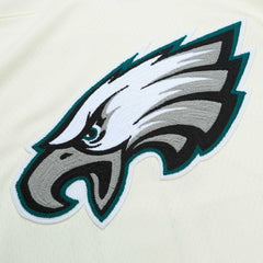 Brian Dawkins Philadelphia Eagles Chainstitch Legacy Jersey Cream - Mitchell & Ness