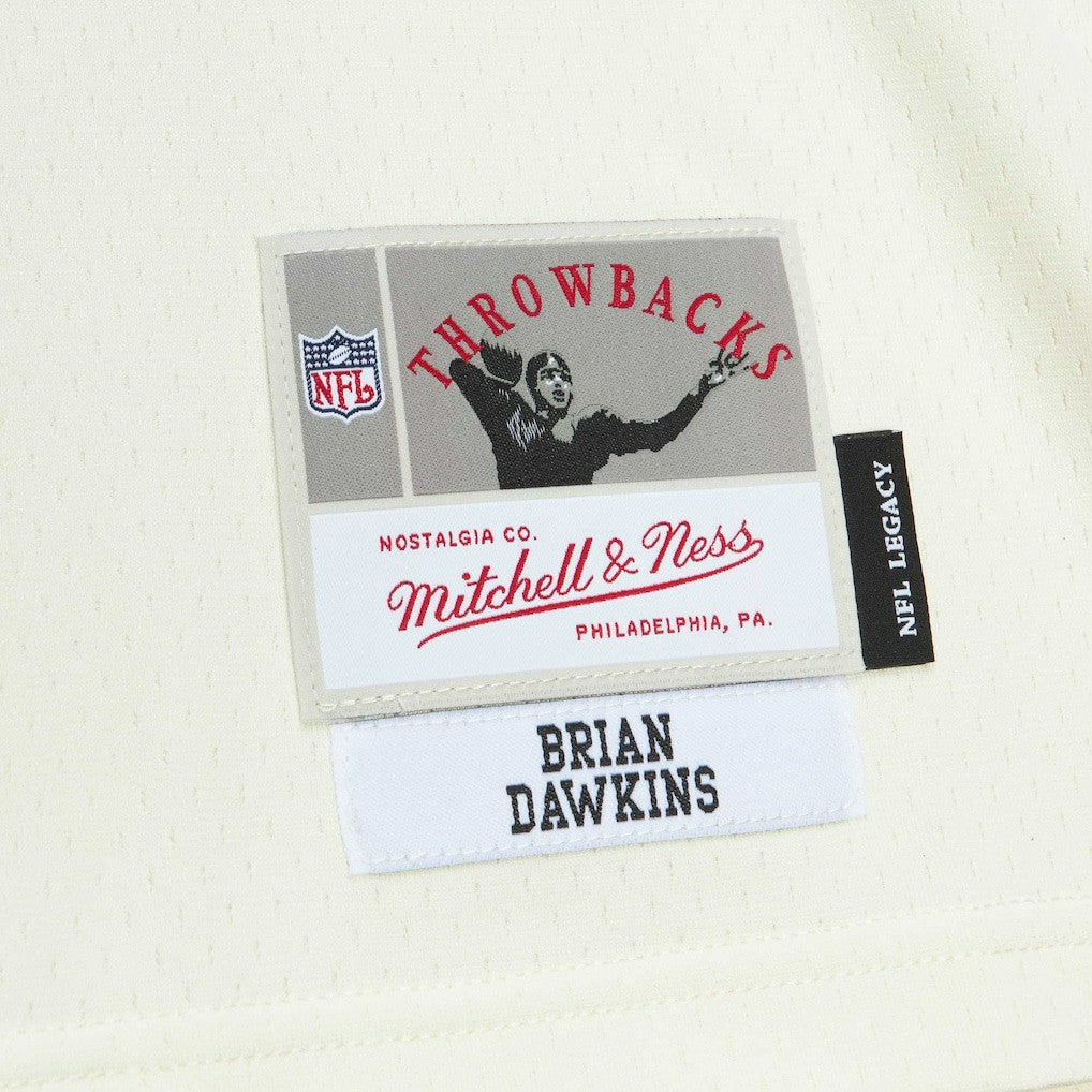 Brian Dawkins Philadelphia Eagles Chainstitch Legacy Jersey - Cream discount | NFL Jerseys