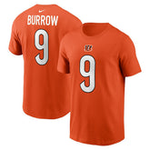 Joe Burrow Cincinnati Bengals Player Name & Number T-Shirt Orange - Nike