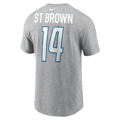 Amon-Ra St. Brown Detroit Lions Player Name & Number T-Shirt Gray - Nike