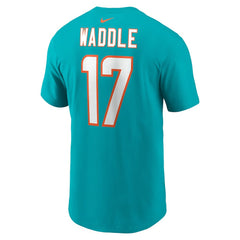 Jaylen Waddle Miami Dolphins Player Name & Number T-Shirt Aqua - Nike