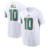Tyreek Hill Miami Dolphins Player Name & Number T-Shirt White - Nike
