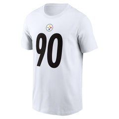 T.J. Watt Pittsburgh Steelers Player Name & Number T-Shirt White - Nike